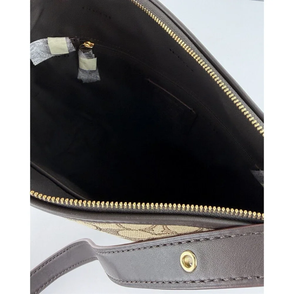 Coach Signature Small Dufflette Crossbody Shoulder Bag, Khaki, Brown, NWT $225